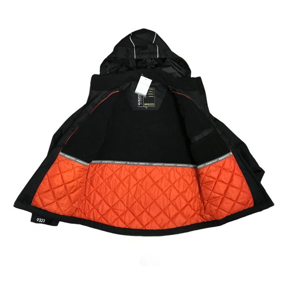 Raintex Black Windbreaker Jacket Chest 38" Full Zip Hooded Windproof Taped Seams - Picture 4 of 6